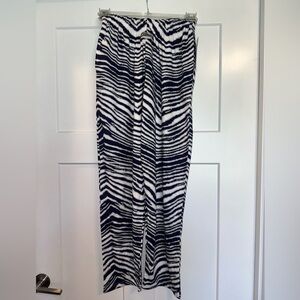 Zubaz zebra print pants Navy White Grey sz XS Dallas Cowboys colors NWT